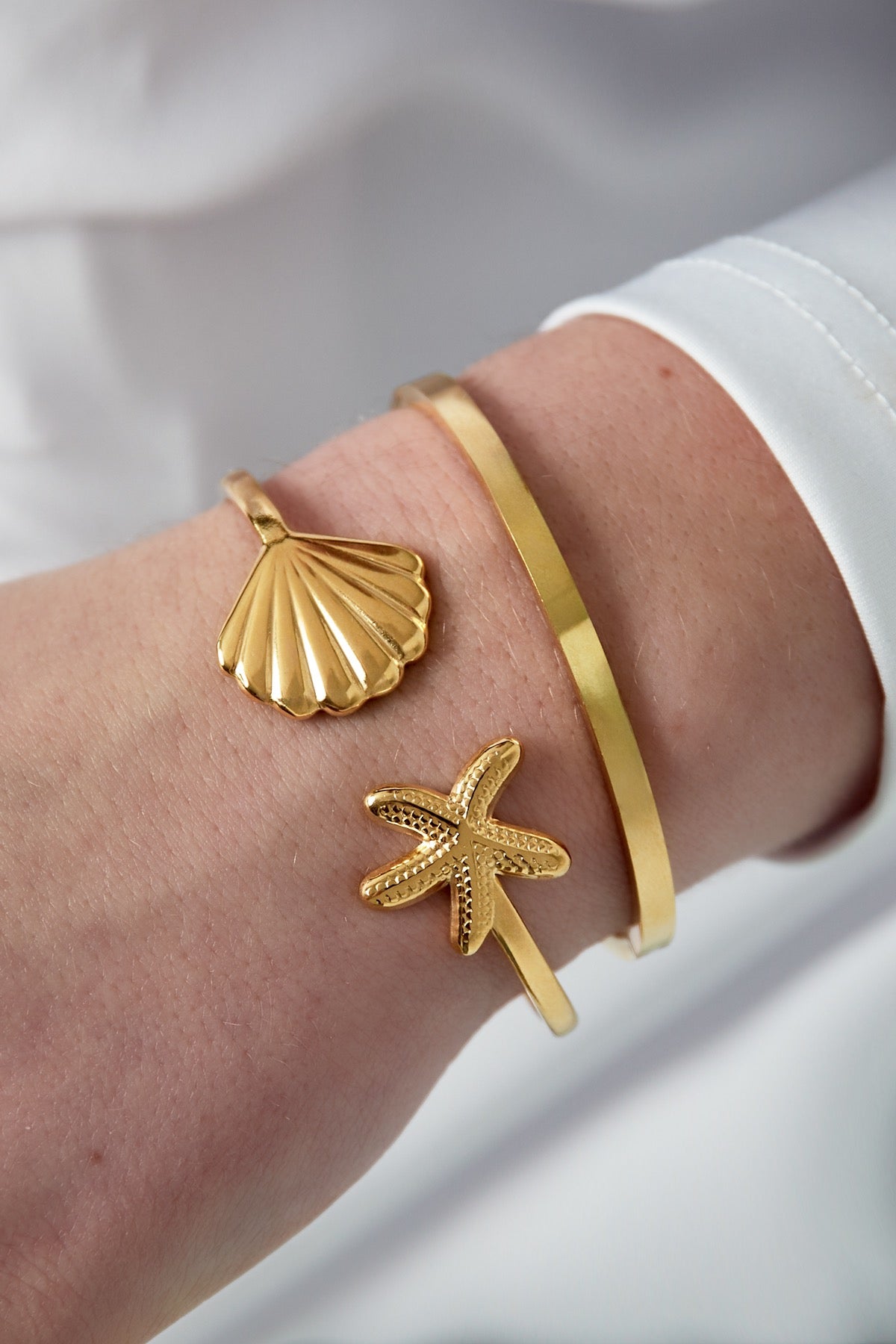 Beach life bracelet gold