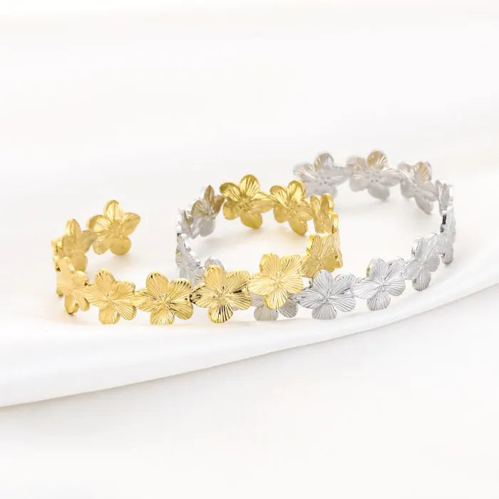 Bangle flower gold