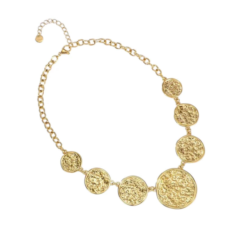Big coins necklace gold