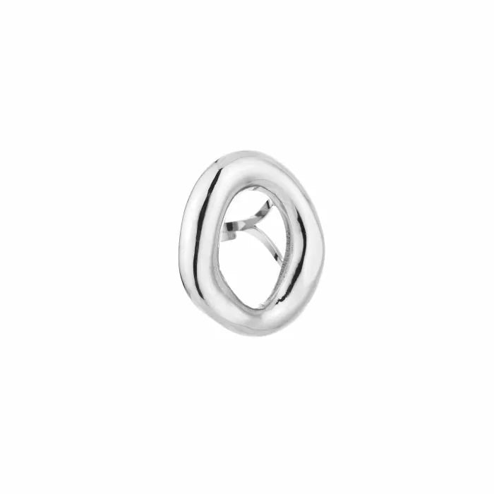 Big oval ring silver