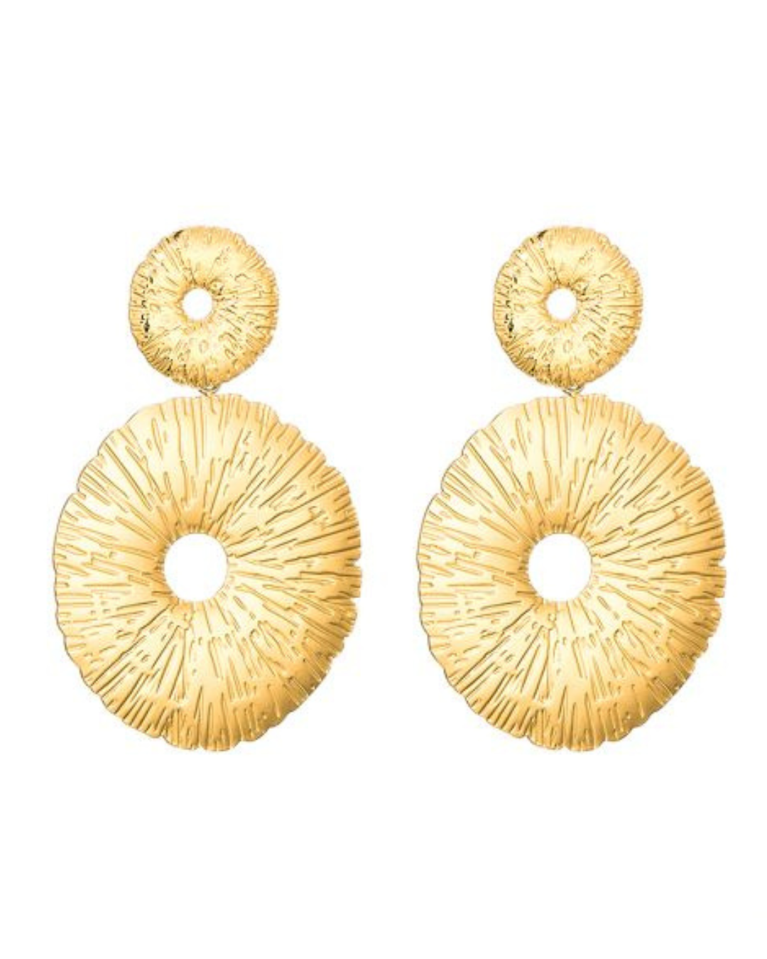 Boho earrings gold