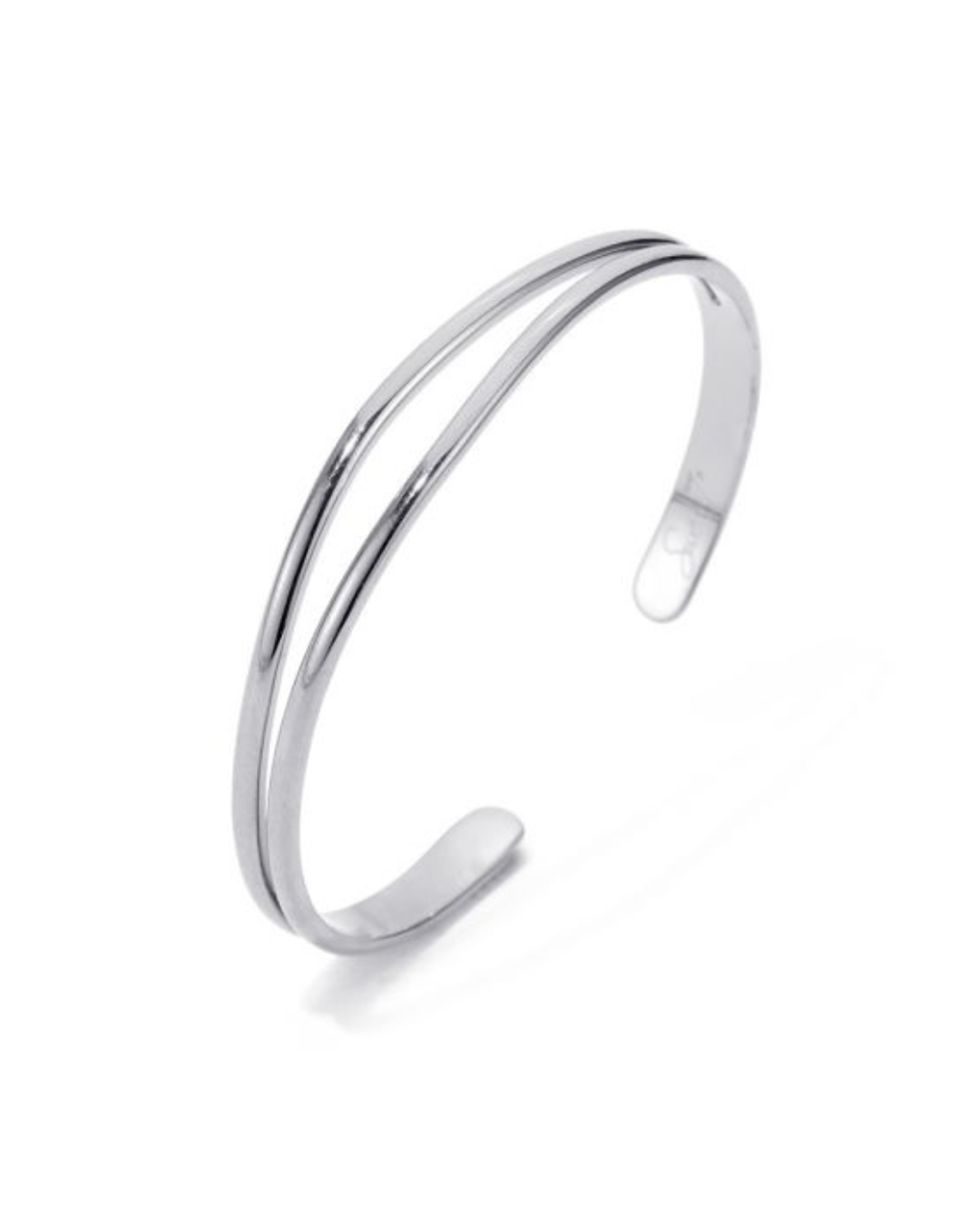 Double bangle silver