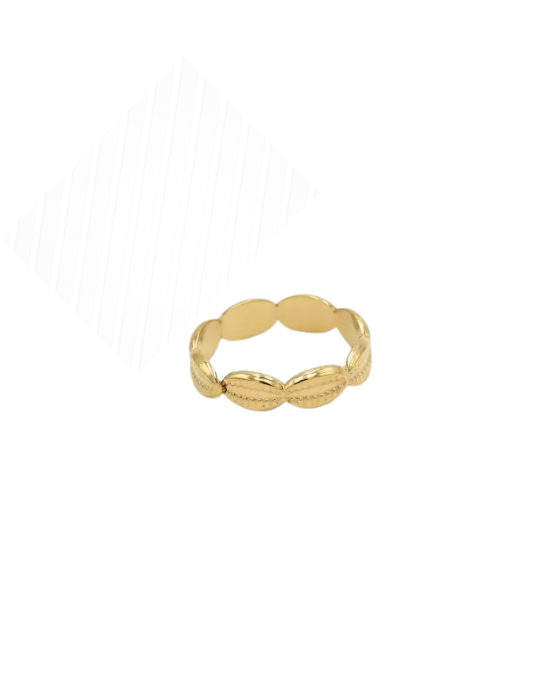 Simple shell ring gold