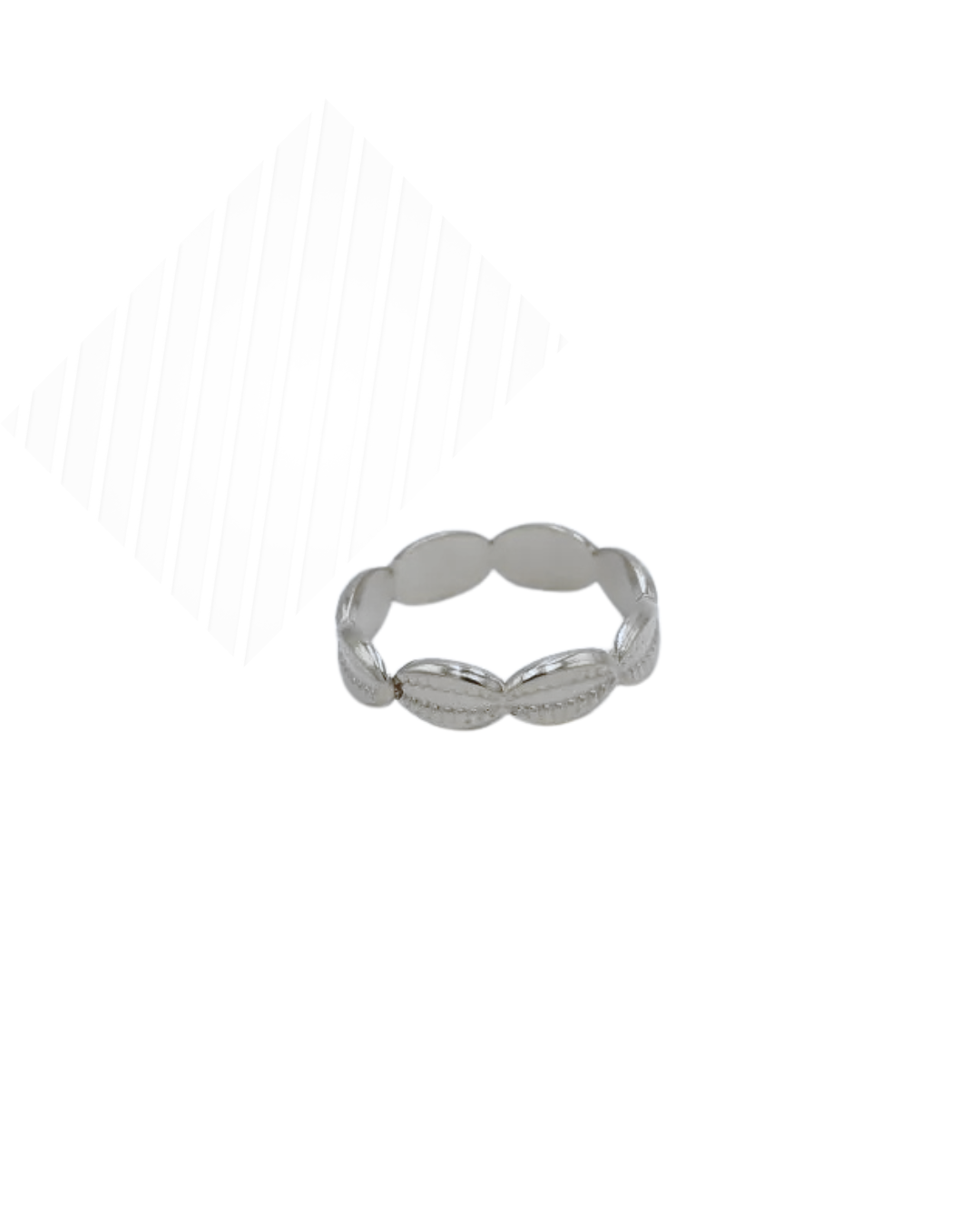 Simple shell ring silver