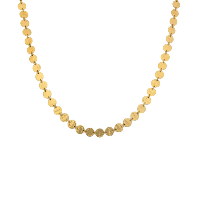 Coins necklace gold