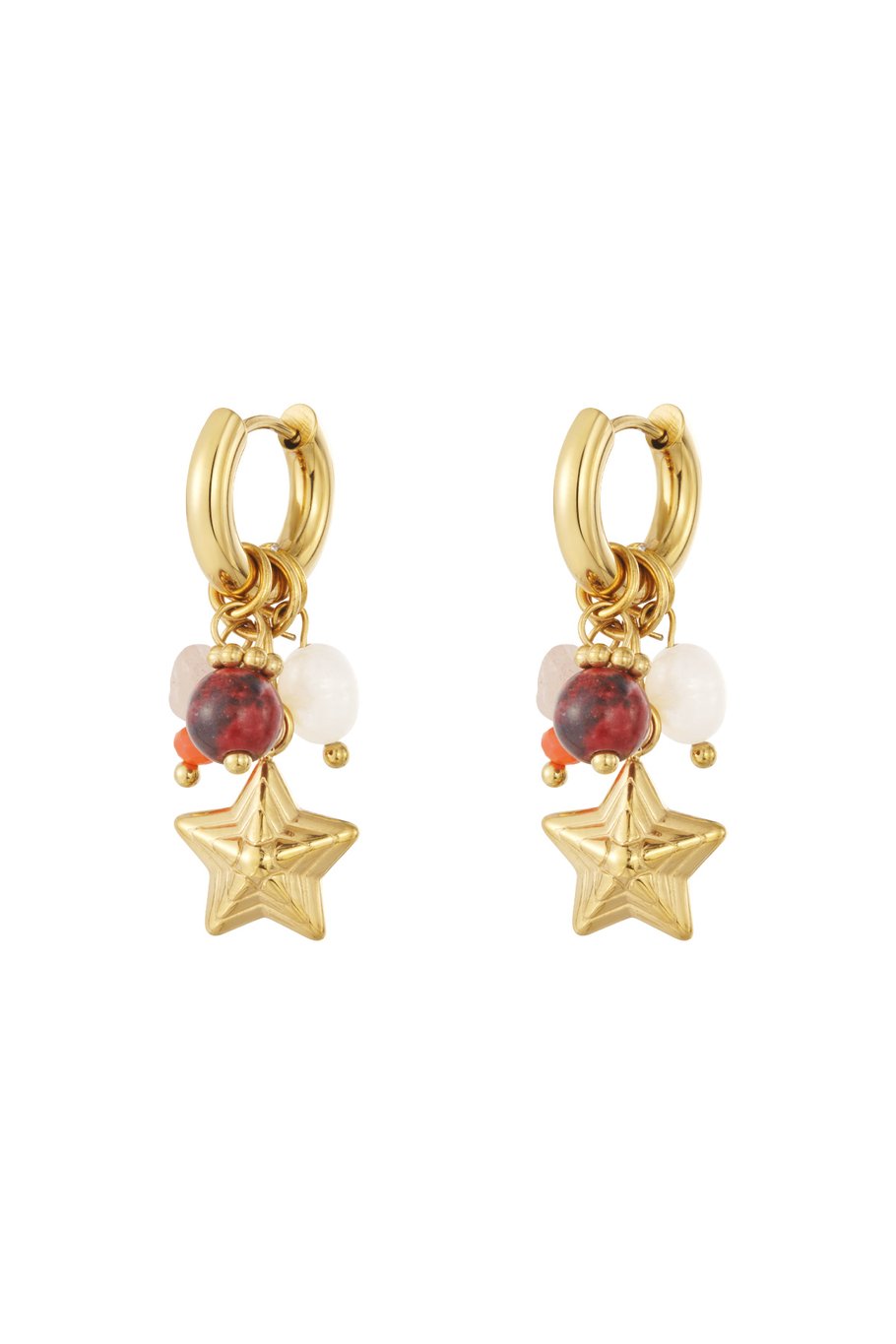 Daily simple star earring gold
