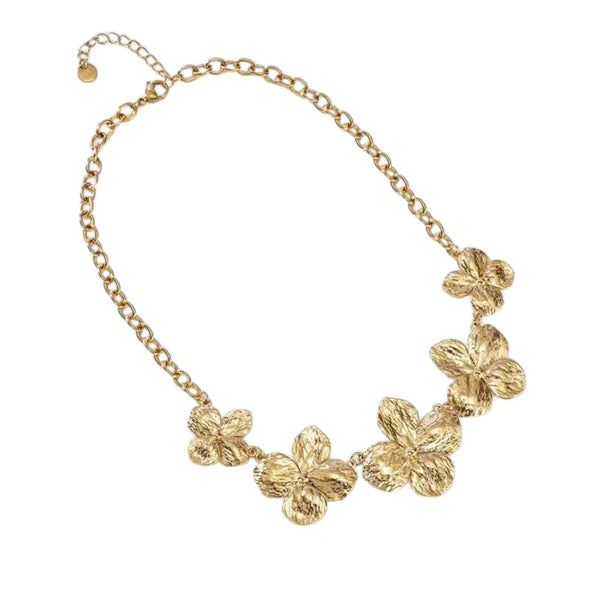 Daisy necklace gold