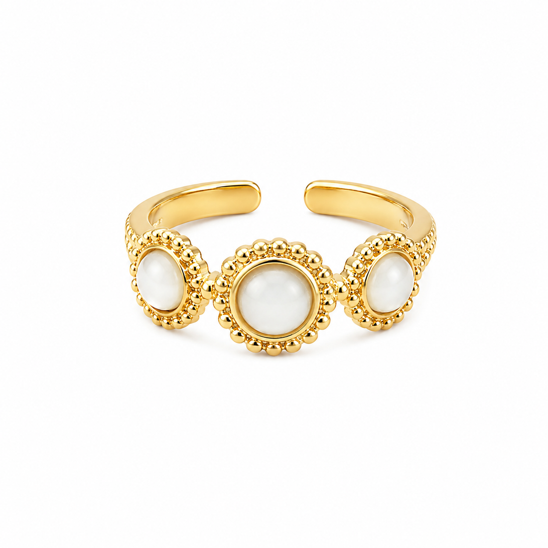 Polka ring gold