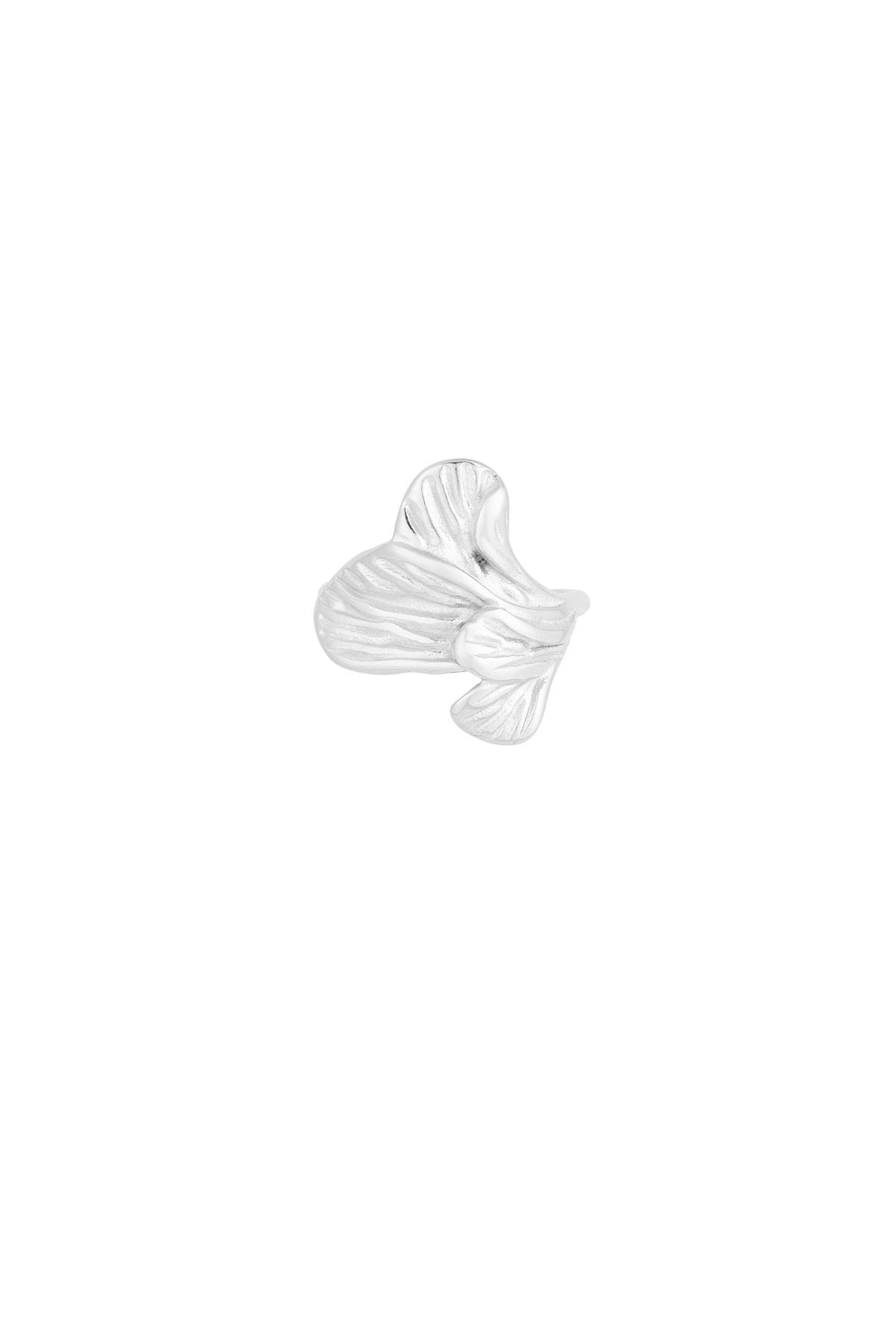 Flora ring silver