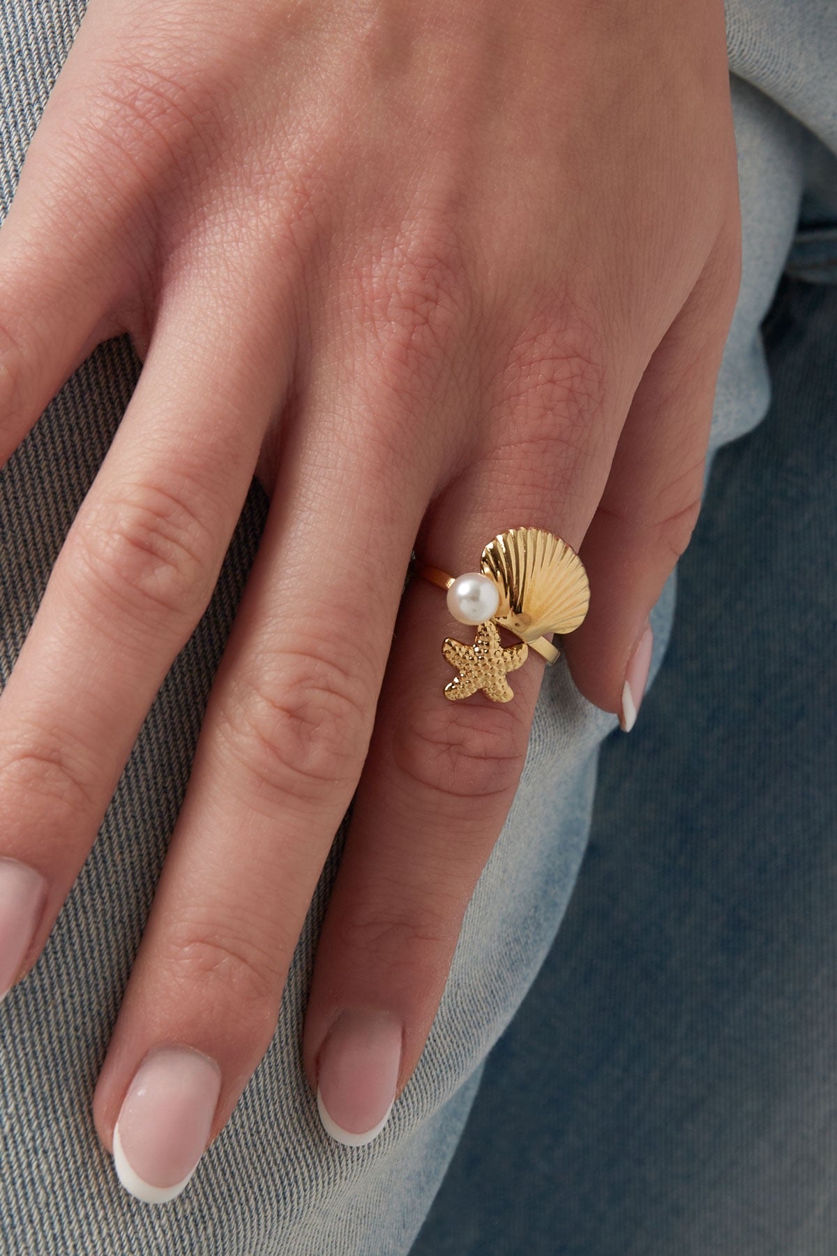Sea side ring gold