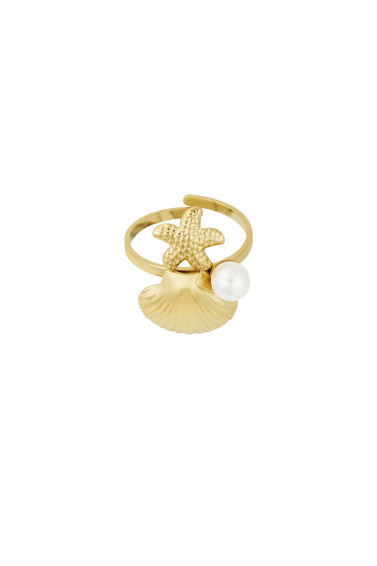 Sea side ring gold