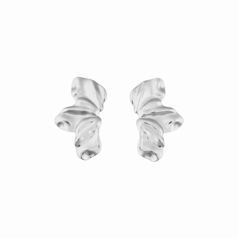 Iris earrings silver