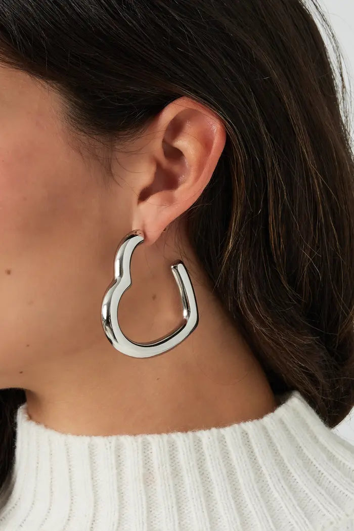 Not that heart earrings gold