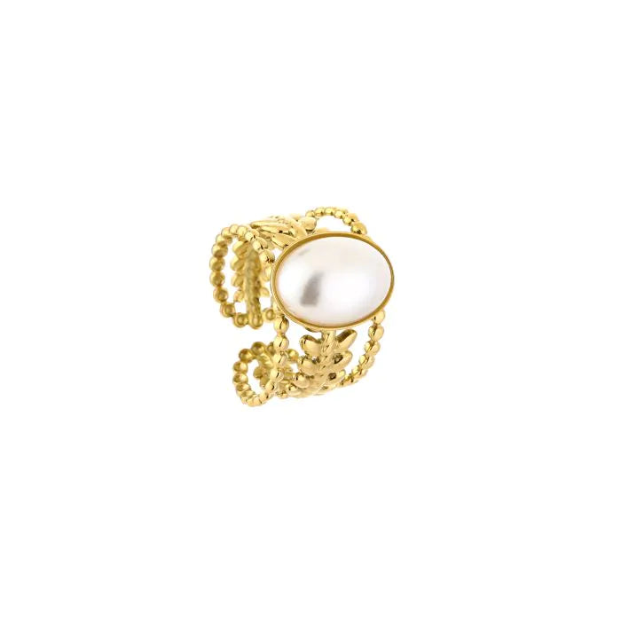 Ring magical pearl gold