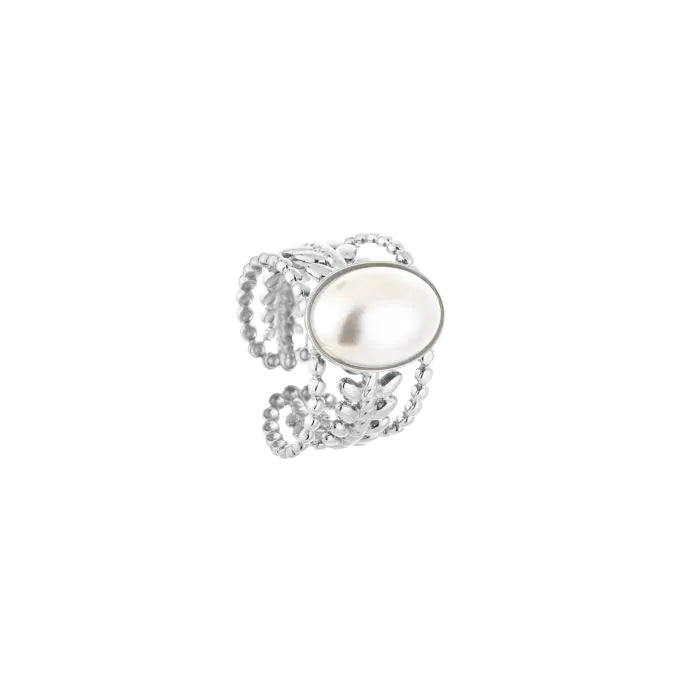 Ring magical pearl silver