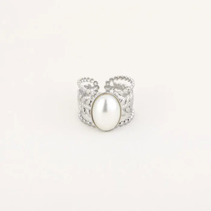 Ring magical pearl silver