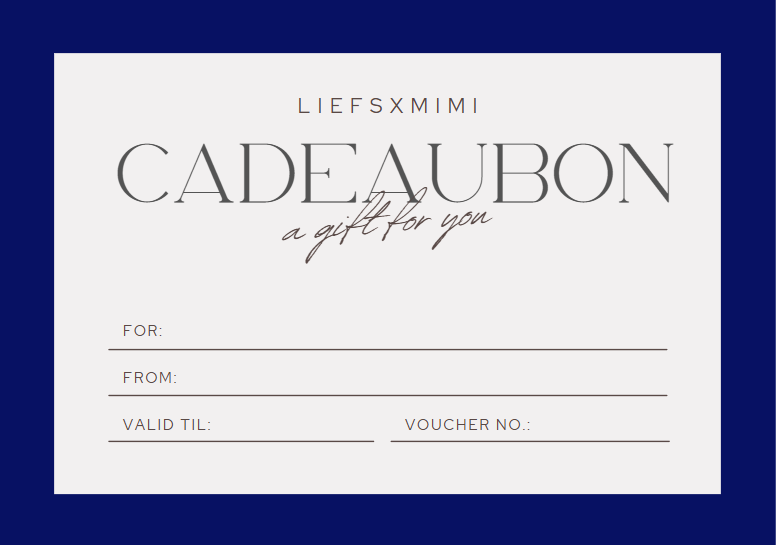 Liefsxmimi cadeaubon