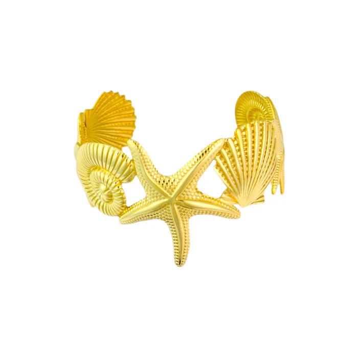Seastar bangle gold