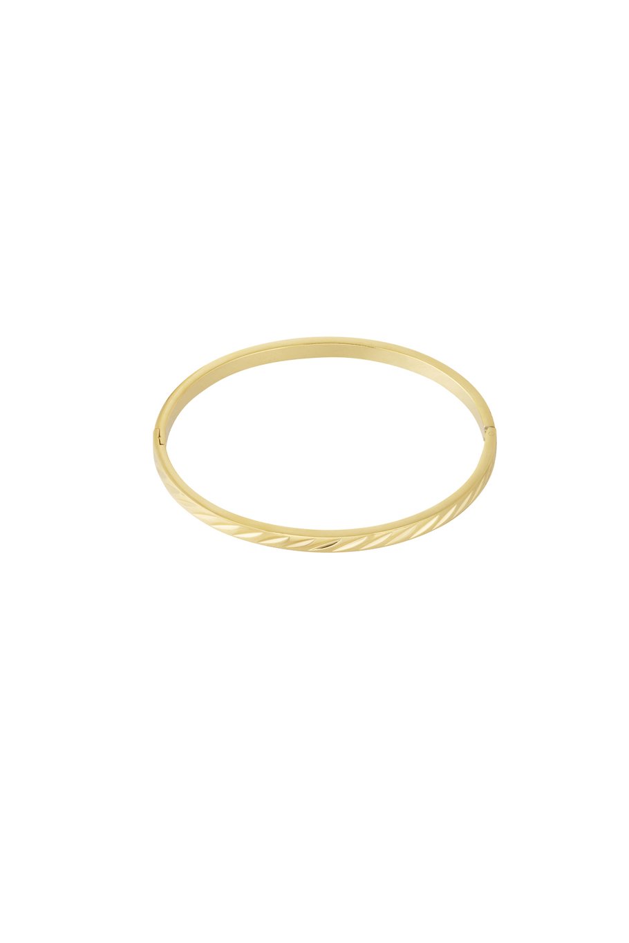 Bangle geometric gold