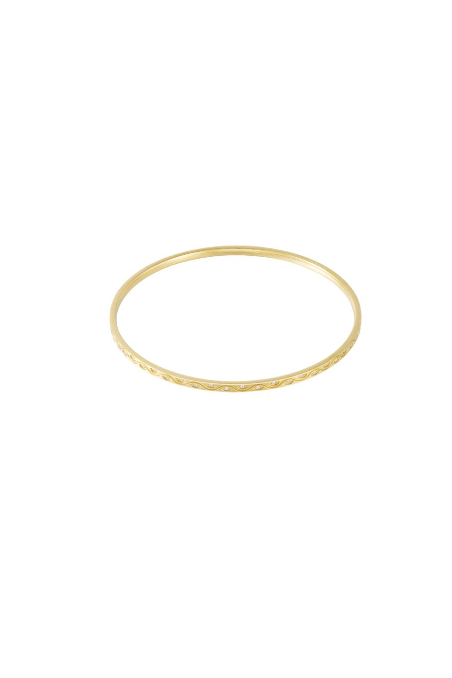 Bangle geometric shine gold