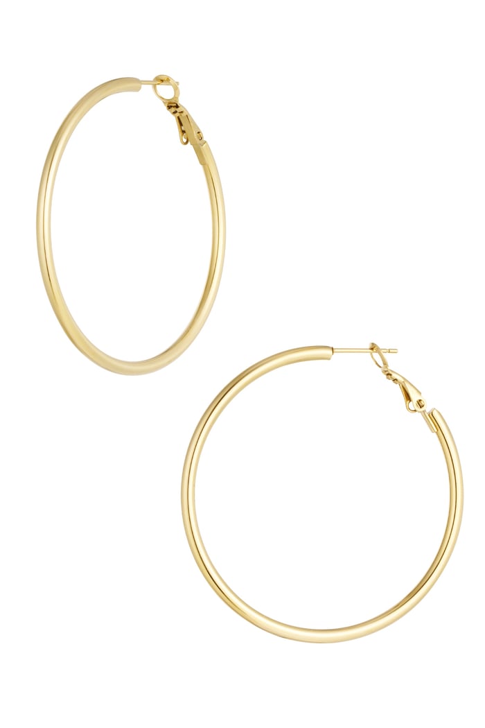 Basic circle earring gold