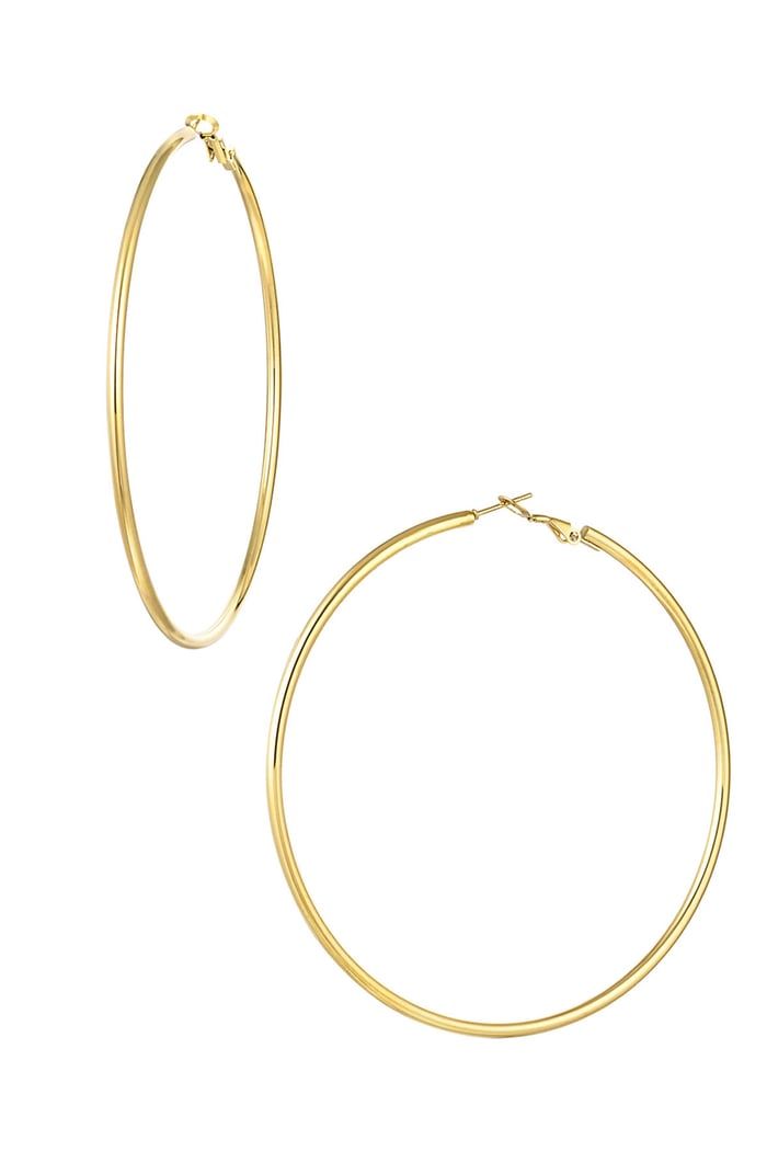 Basic narrow hoops gold