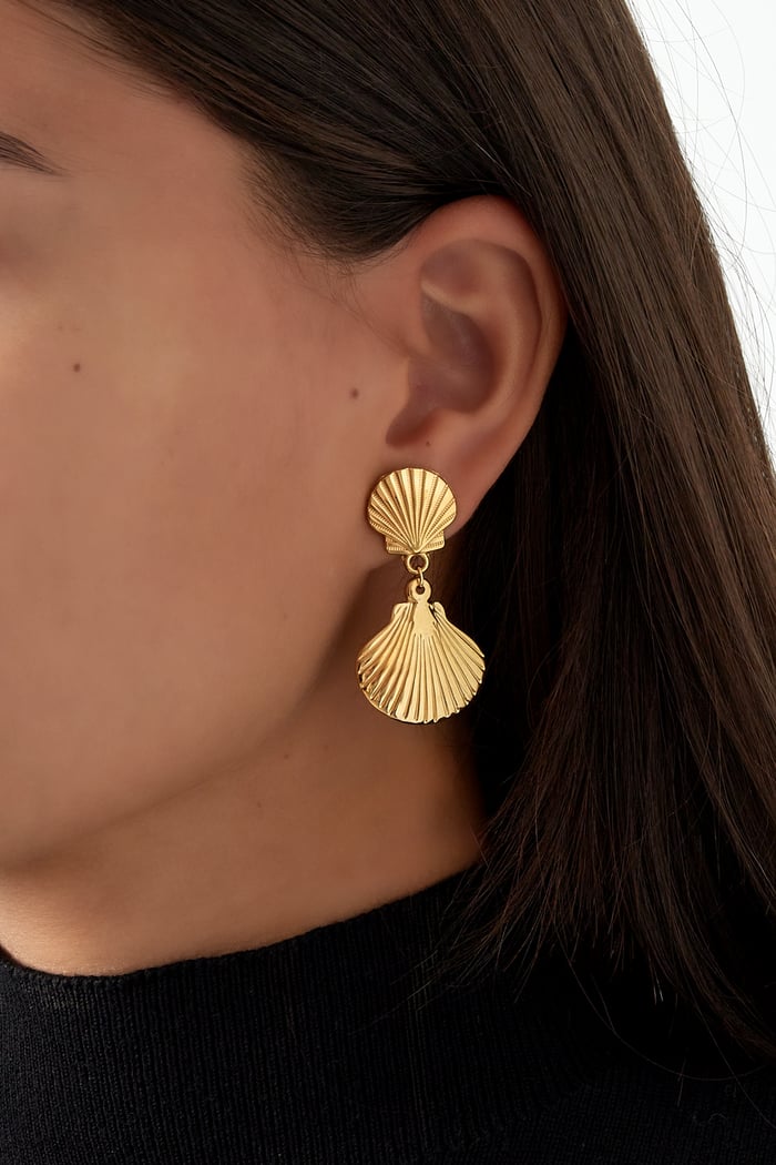 Beachy breeze earrings gold