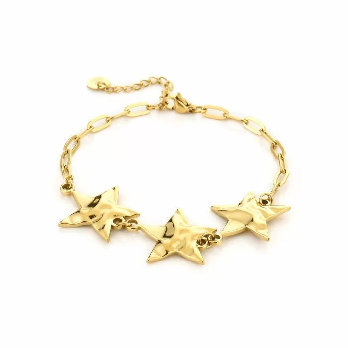 Big stars bracelet gold