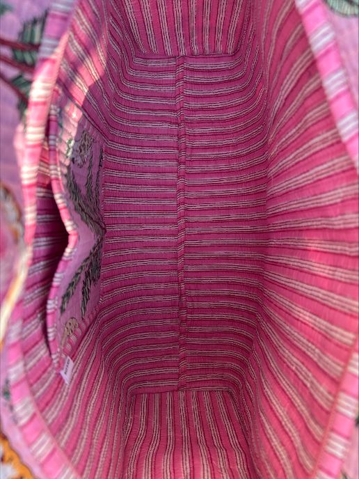Tropical pink shoulder bag