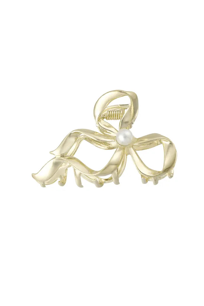 Bow pearl clip