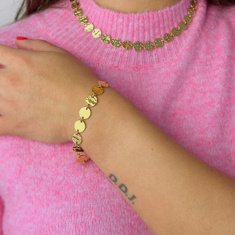 Coins bracelet gold