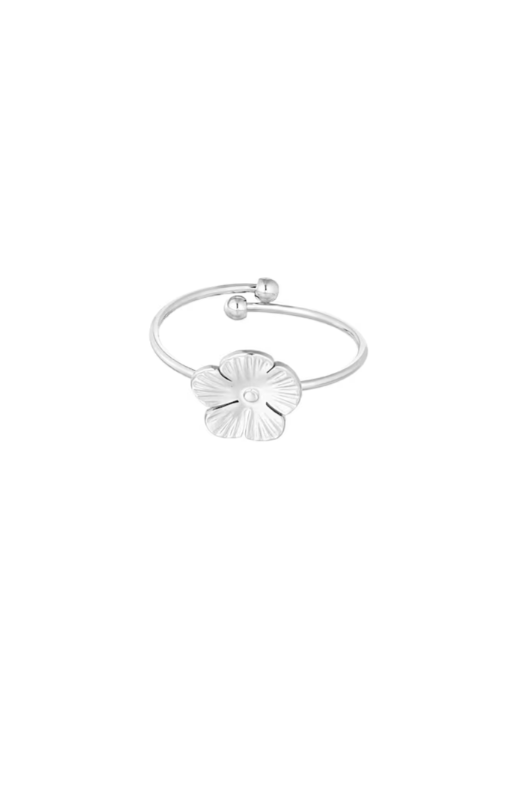 Cute flower ring silver