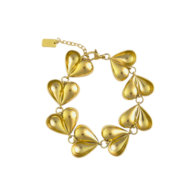 Drip love bracelet gold