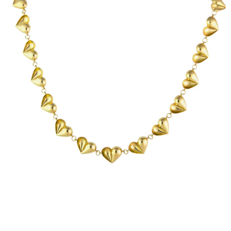 Drip love necklace gold