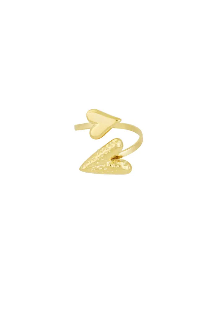 Dual affection ring gold