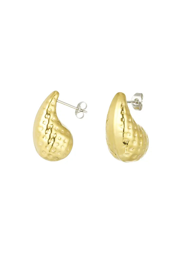 Essential drop earrings gold