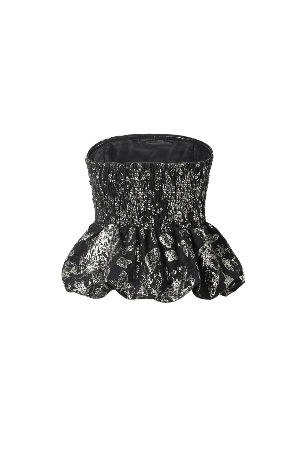 Festive jacquard top black