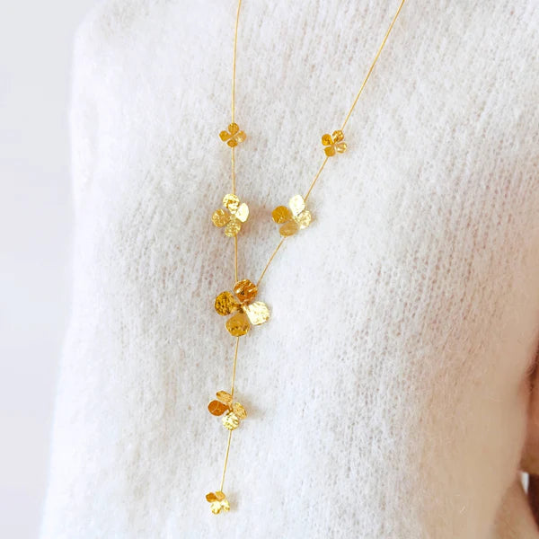 Flora Y necklace gold