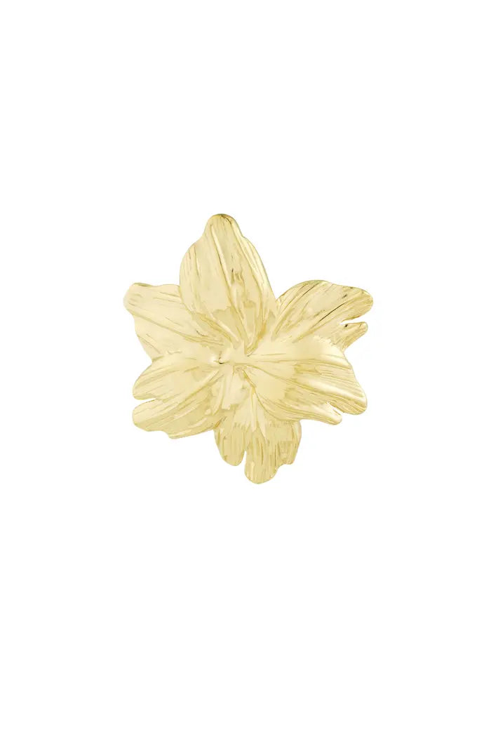 Flower flow pin gold