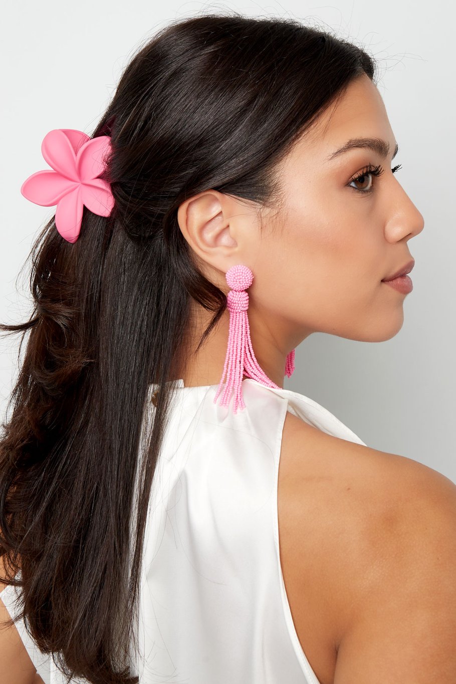 Hairclip flower green