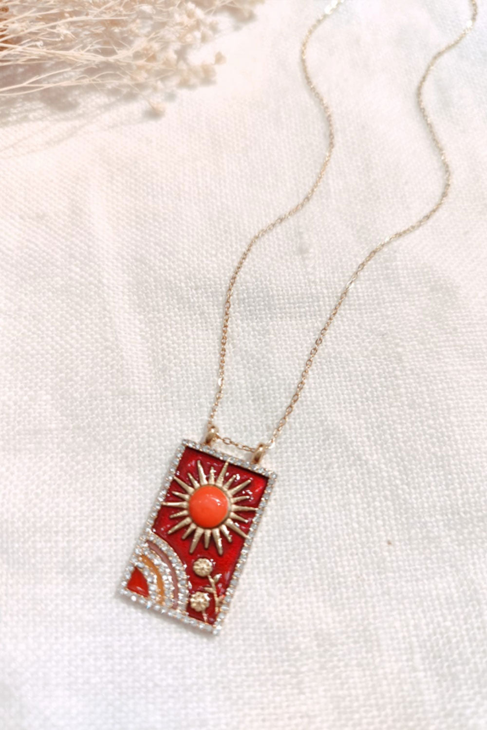 Happy days necklace bordeaux