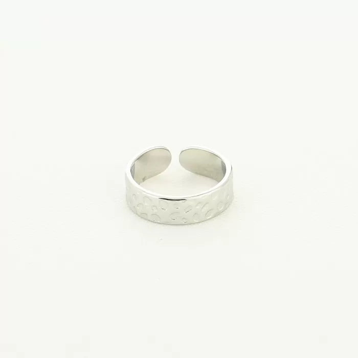 Leopard ring silver