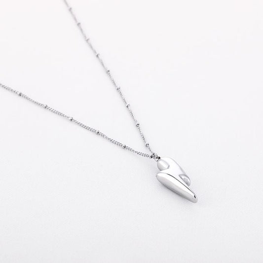 Lightning necklace silver