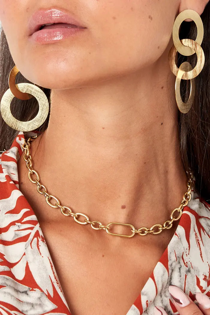 link necklace gold