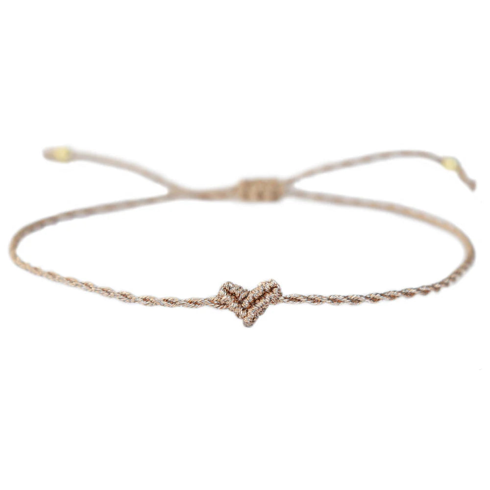 Little heart bracelet chamapgne