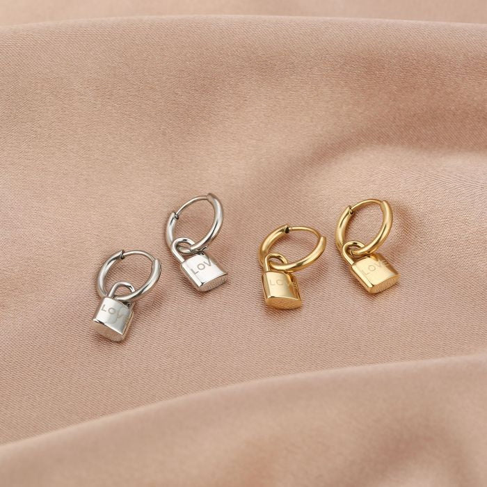 Little lock earring gold