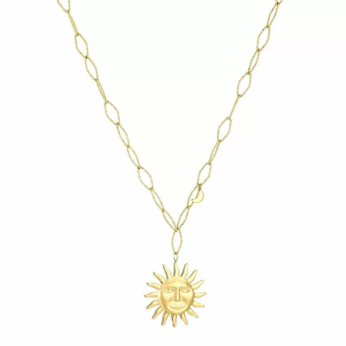 Lovely day necklace long gold