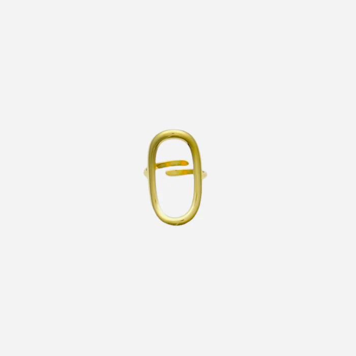 Oval ring gold