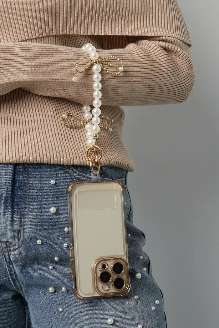 Pearl bowtiful telefoonkoord gold