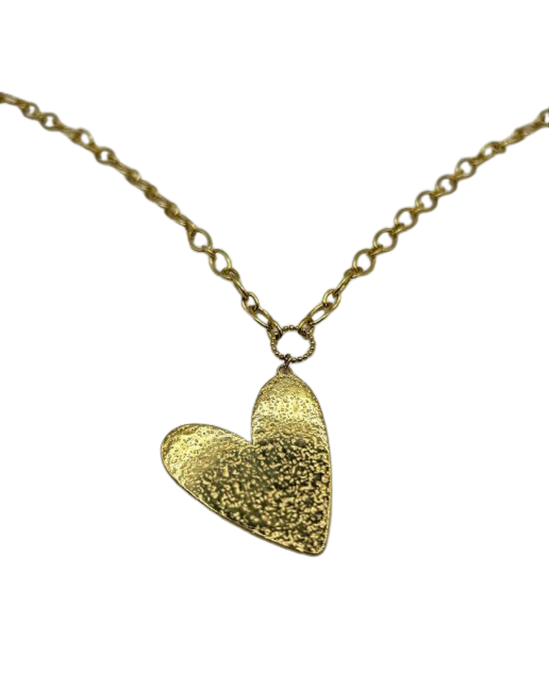 Hanging love necklace gold